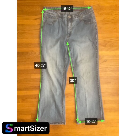 Angels Women's Embellished Butterfly Embroidery Baggy Jeans Faded Size 18 - Picture 6 of 16